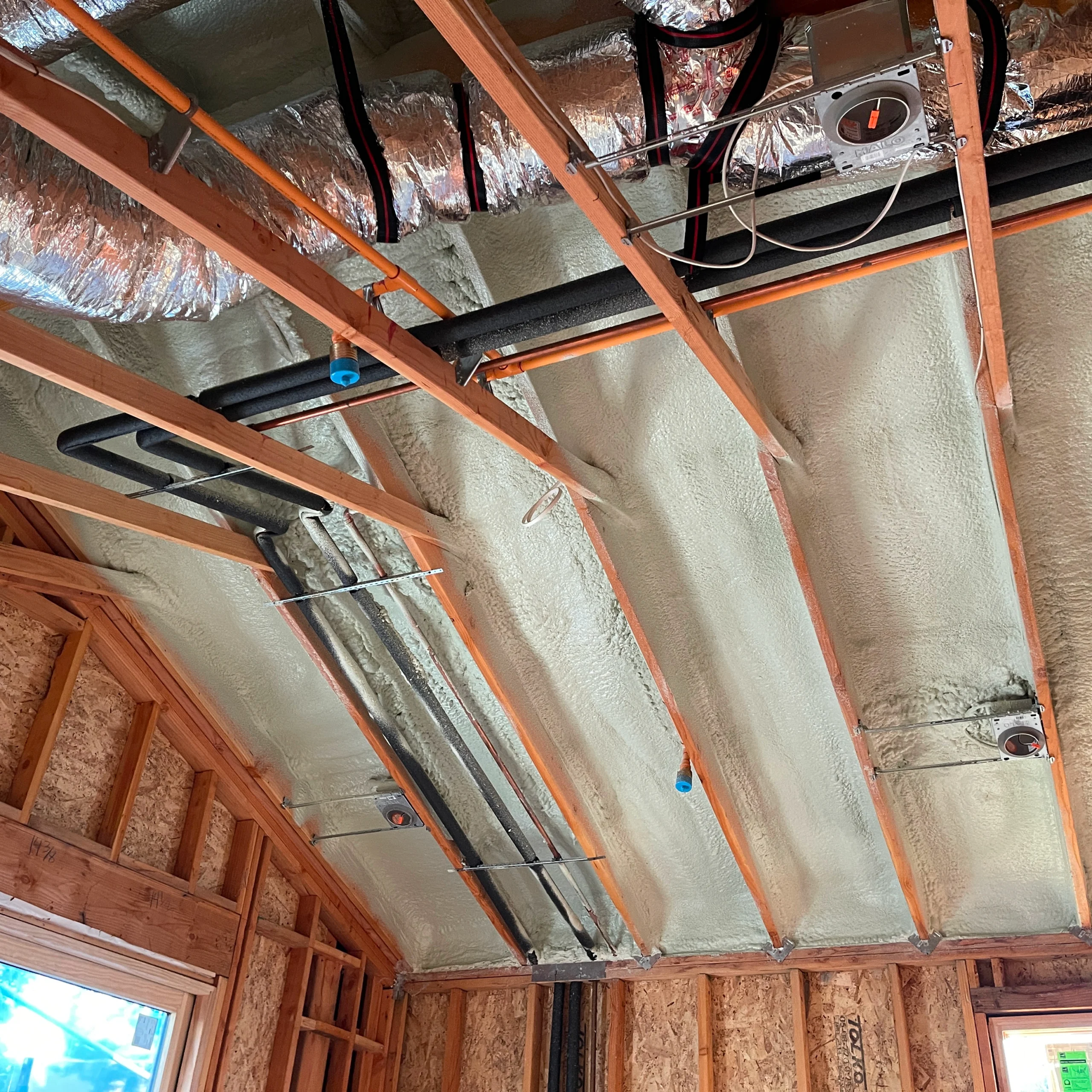 Air-tight residential spray foam seals every gap, delivering maximum energy savings and protection against moisture and pests.
